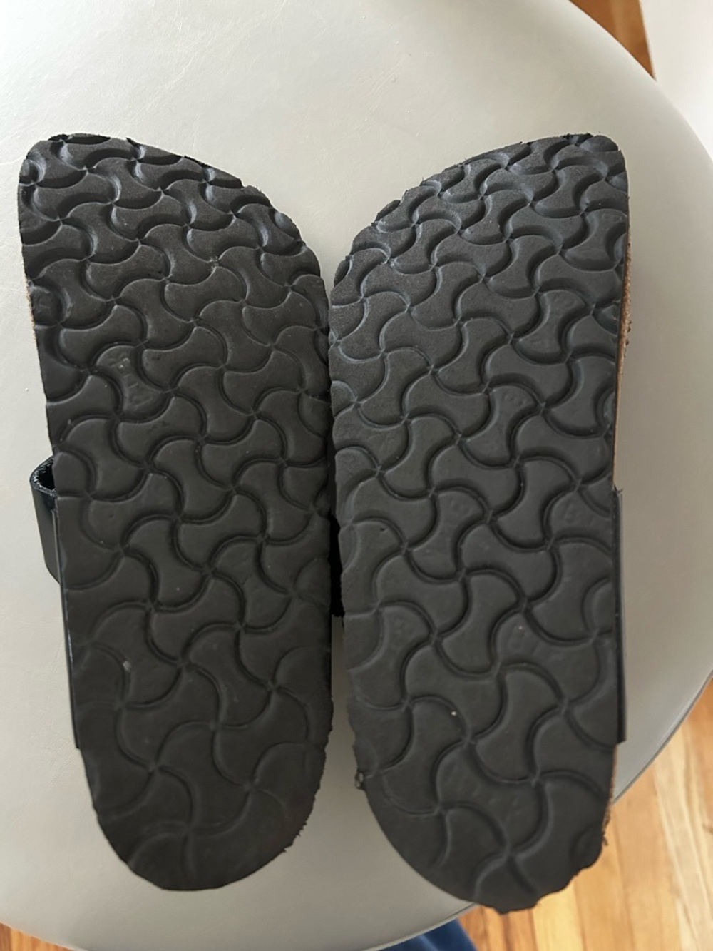 Birkenstock -Black Leather Big Buckle - Picture 3 of 5